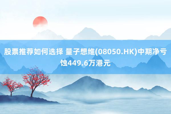 股票推荐如何选择 量子想维(08050.HK)中期净亏蚀449.6万港元