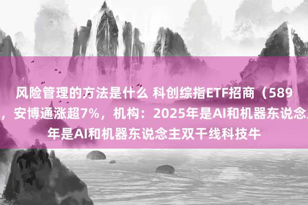 风险管理的方法是什么 科创综指ETF招商（589770）盘中翻红，安博通涨超7%，机构：2025年是AI和机器东说念主双干线科技牛